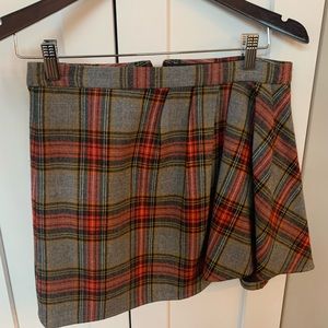 Jcrew plaid shirt hi/low